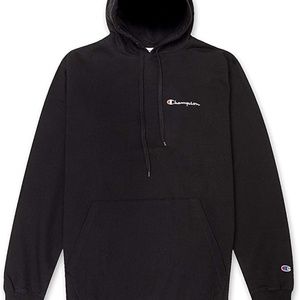 Champion Mens Big & Tall Embroidered Pullover Hoodie Sweatshirt Black 4XLT NWT